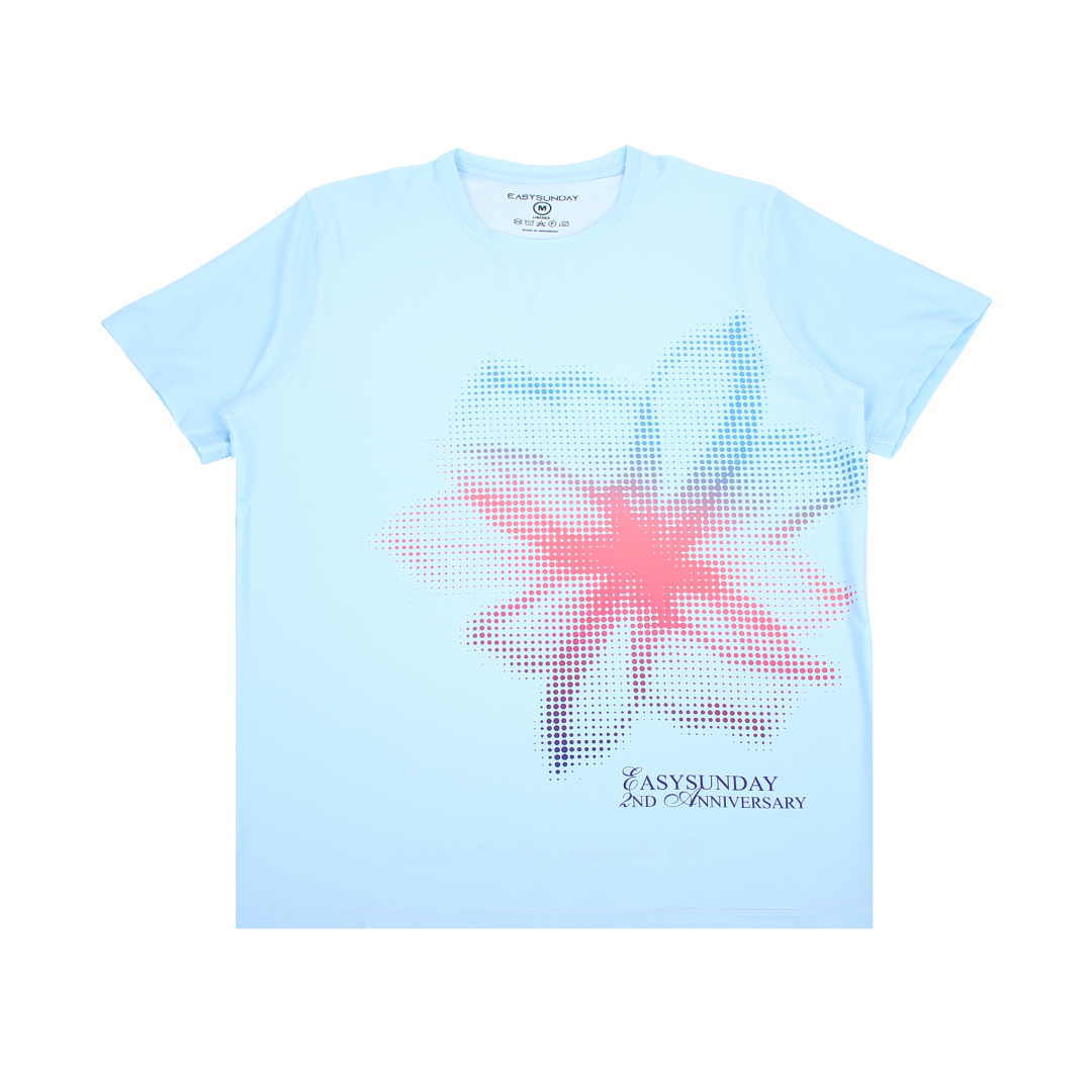 ESDY 2ND ANNIVERSARY BLUE SHORT UNISEX - Easy Sunday Running