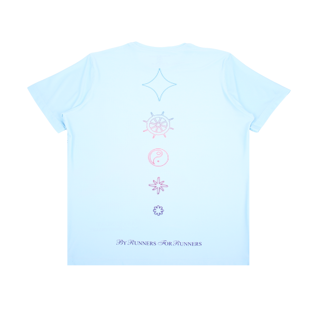 ESDY 2ND ANNIVERSARY BLUE SHORT UNISEX - Easy Sunday Running