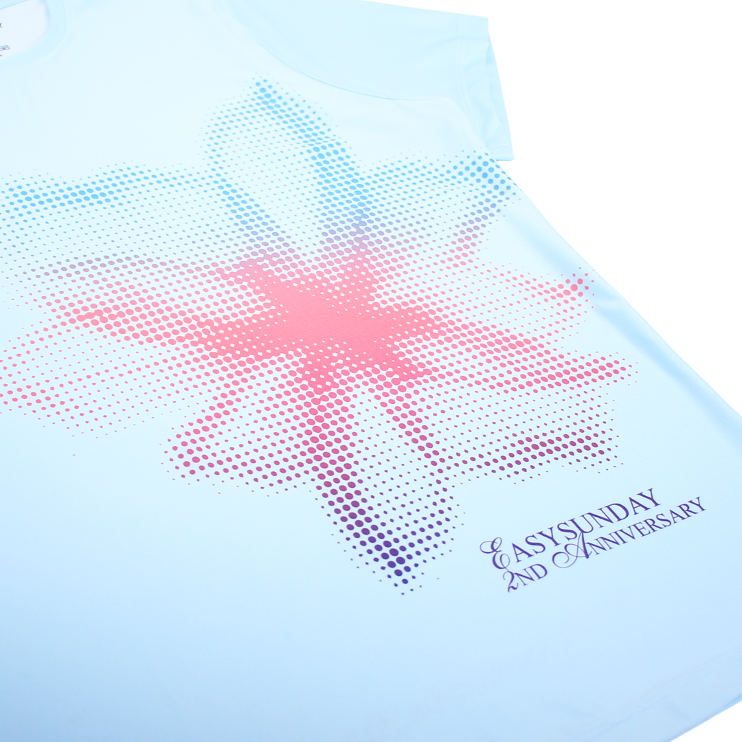ESDY 2ND ANNIVERSARY BLUE SHORT UNISEX - Easy Sunday Running