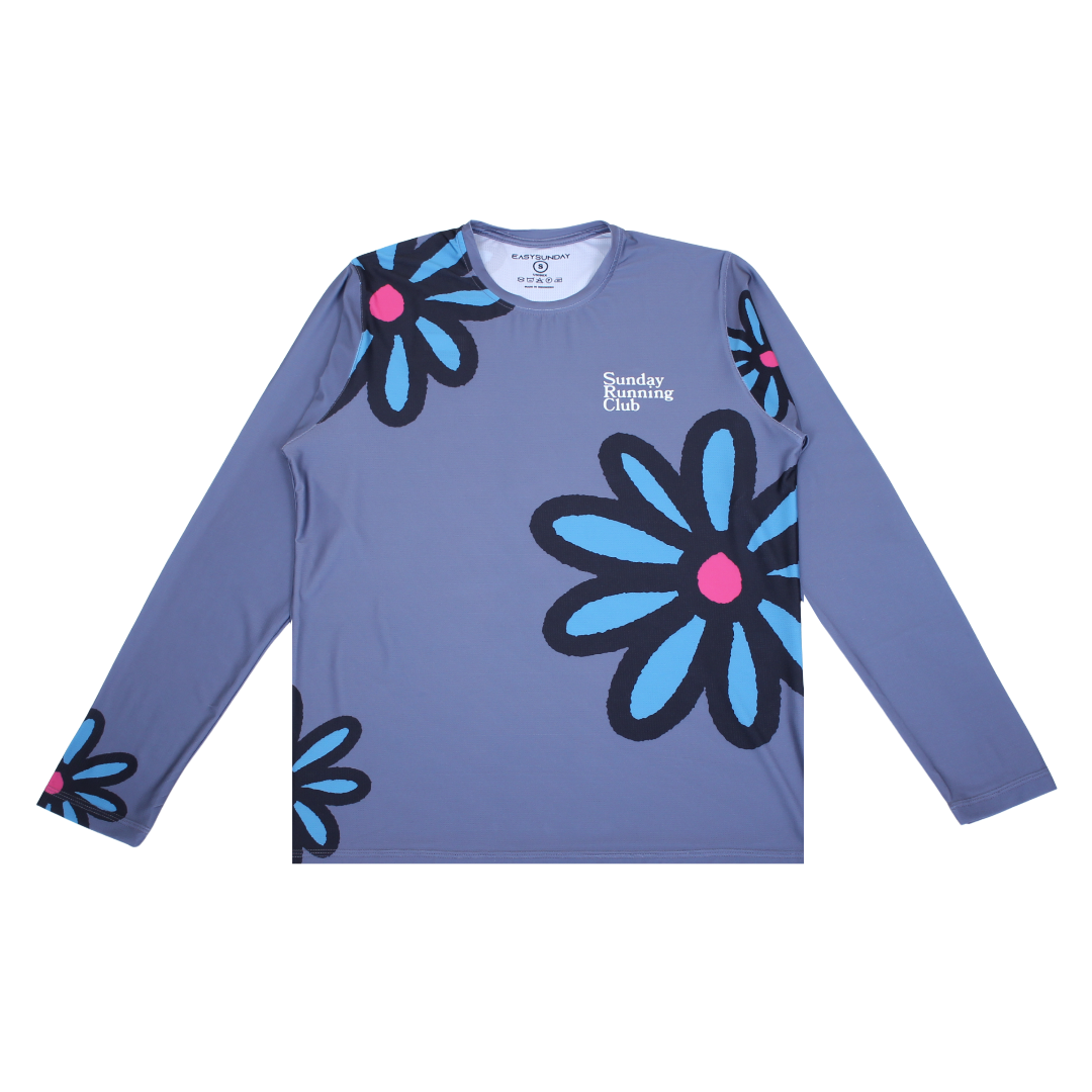 GRIS LONG SLEVEE UNISEX - Easy Sunday Running
