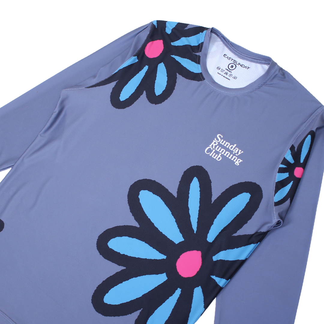 GRIS LONG SLEVEE WOMEN - Easy Sunday Running