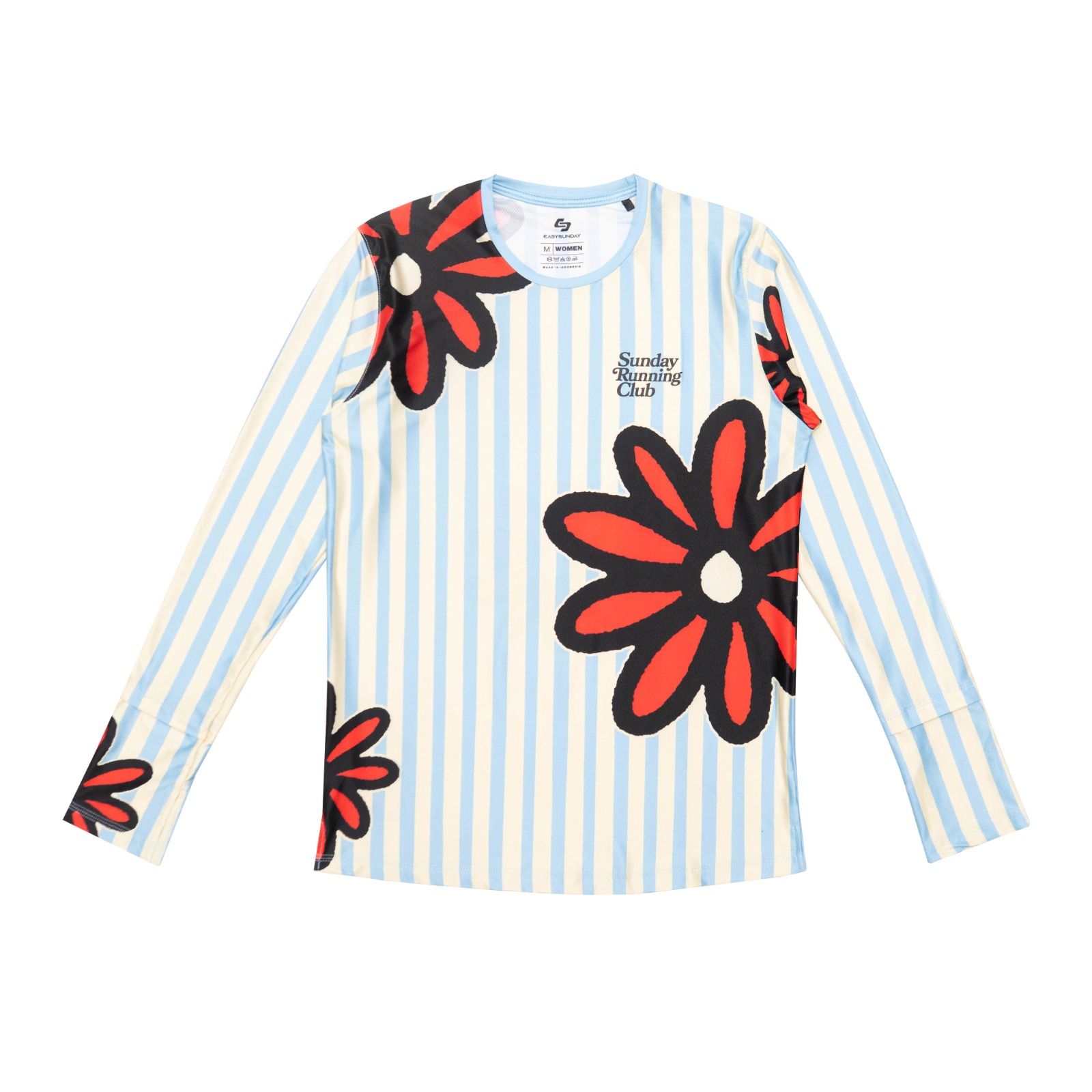 BLOOM LINEAR YELLOW BLUE WOMEN LONGSLEEVE